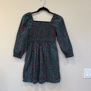 J. Crew Winter Floral Smocked Dress - Size 8 - Great Condition!